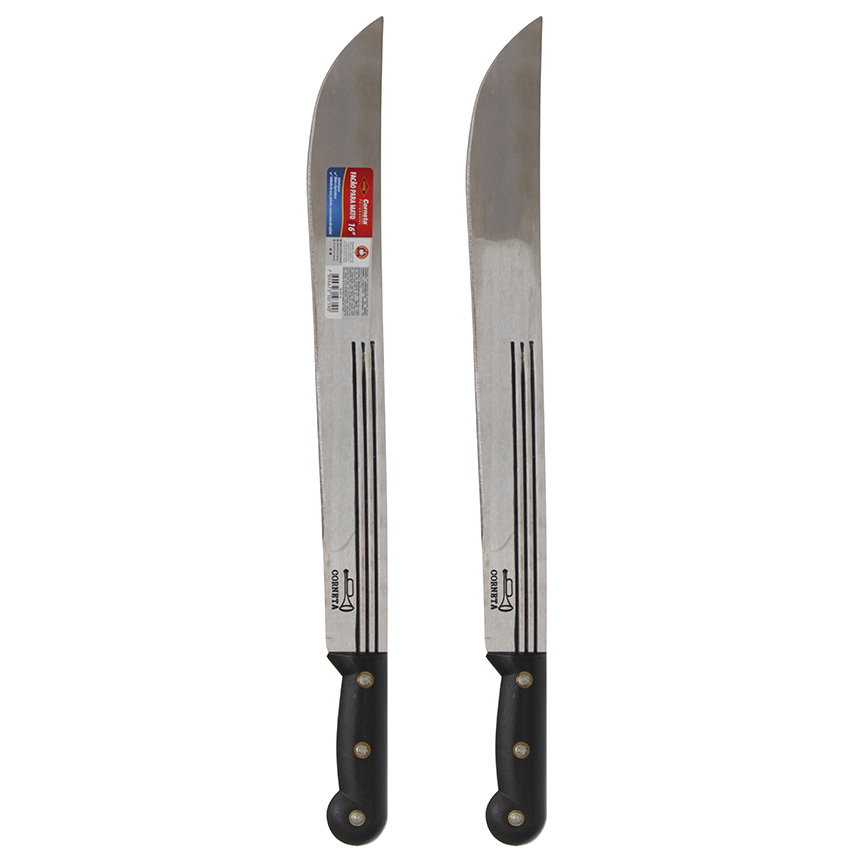 FACAO PARA MATO COM CABO PRETO GRANEL 16"