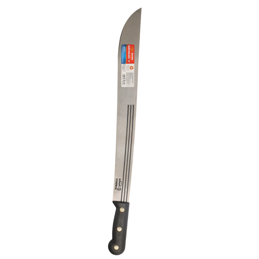 FACAO PARA MATO COM CABO PRETO GRANEL 18"