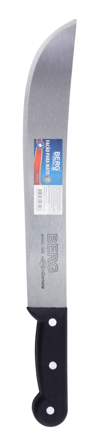 FACAO PARA MATO COM CABO PRETO GRANEL BERG 12"