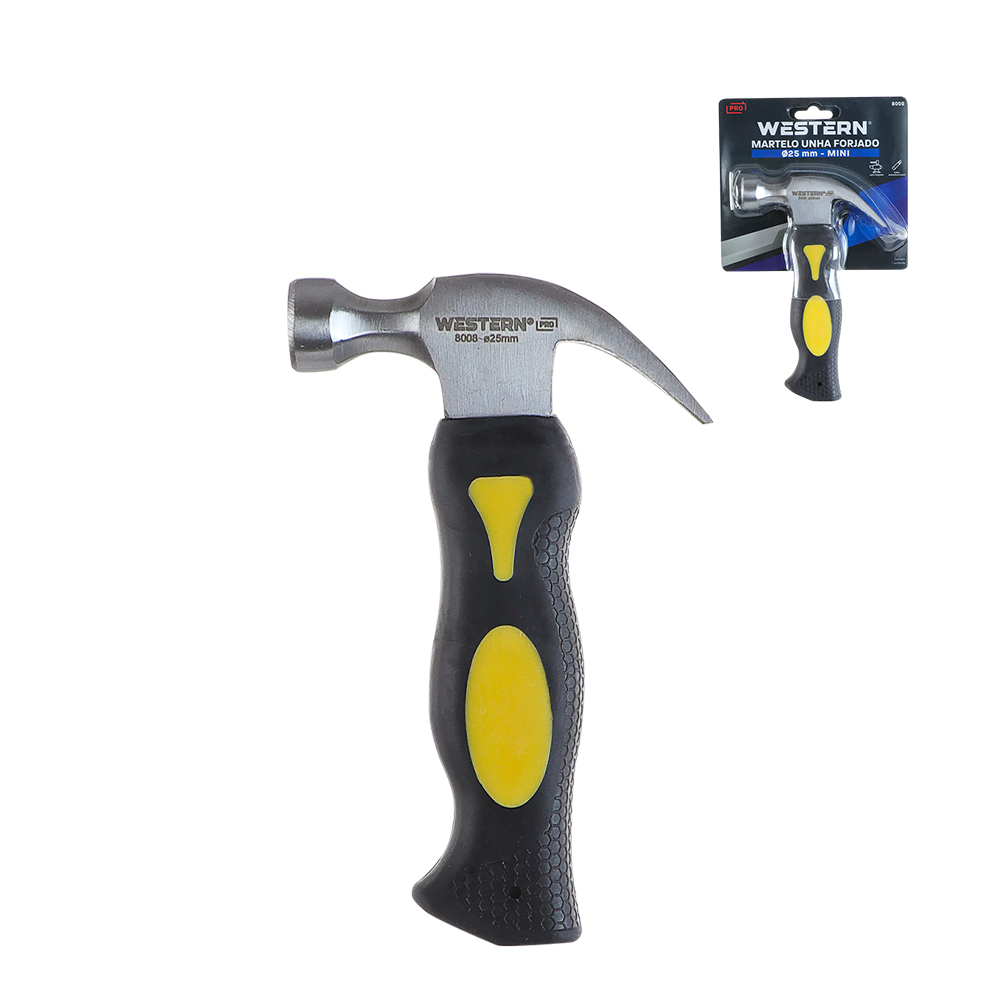 MINI MARTELO UNHA FORJADO CABO PVC 25MM