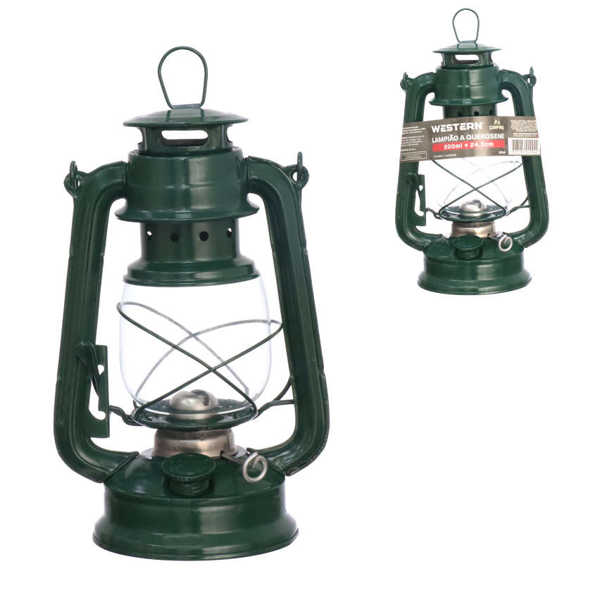 LAMPIAO A QUEROSENE 200ML 24,5CM