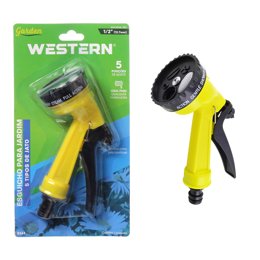 ESGUICHO PARA JARDIM 5 JATOS ENGATE 1/2"