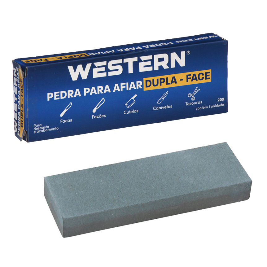PEDRA PARA AFIAR DUPLA FACE 15CM