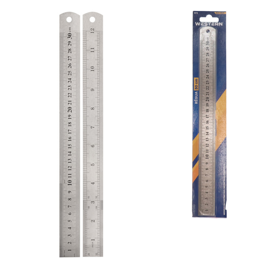 REGUA INOX 30CM