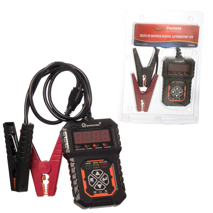 TESTE DE BATERIA DIGITAL AUTOMOTIVO 12V