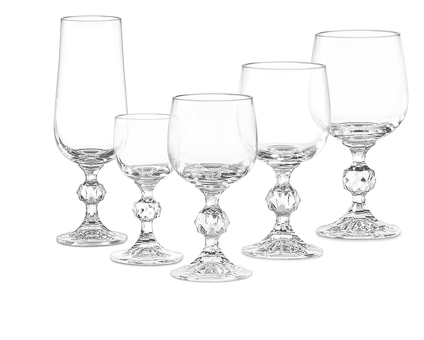 TACA DE CRISTAL KLAUDIE 30 PECAS