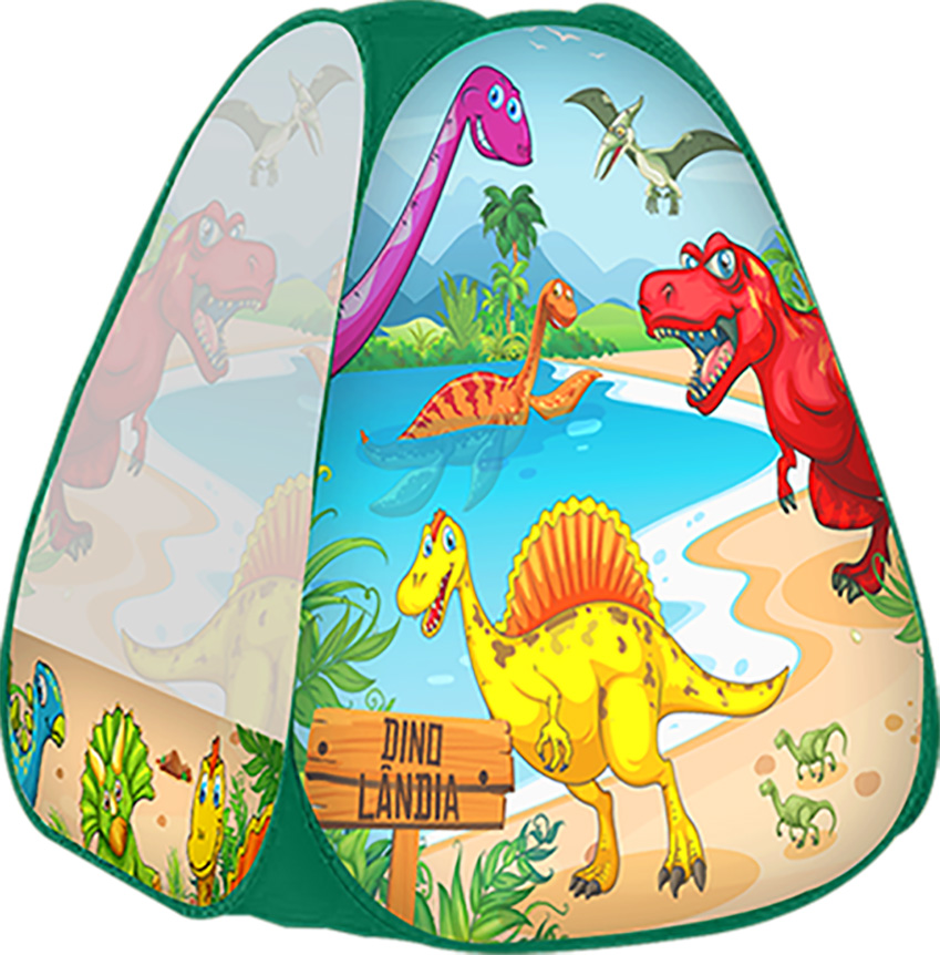 BARRACA INFANTIL TRIANGULAR DINO