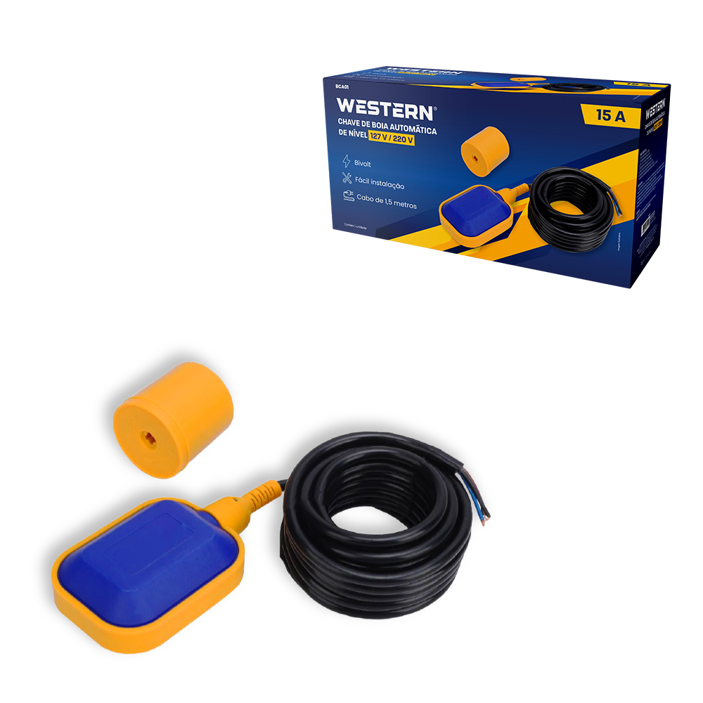 CHAVE BOIA AUTOMATICA ELETRICA 15A - 1,5M