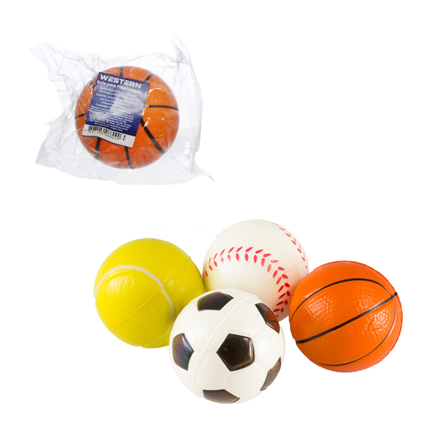 BOLA DE FISIOTERAPIA PARA MAO ESPORTE 6CM
