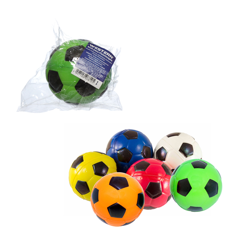 BOLA DE FISIOTERAPIA PARA MAO FUTEBOL 6CM