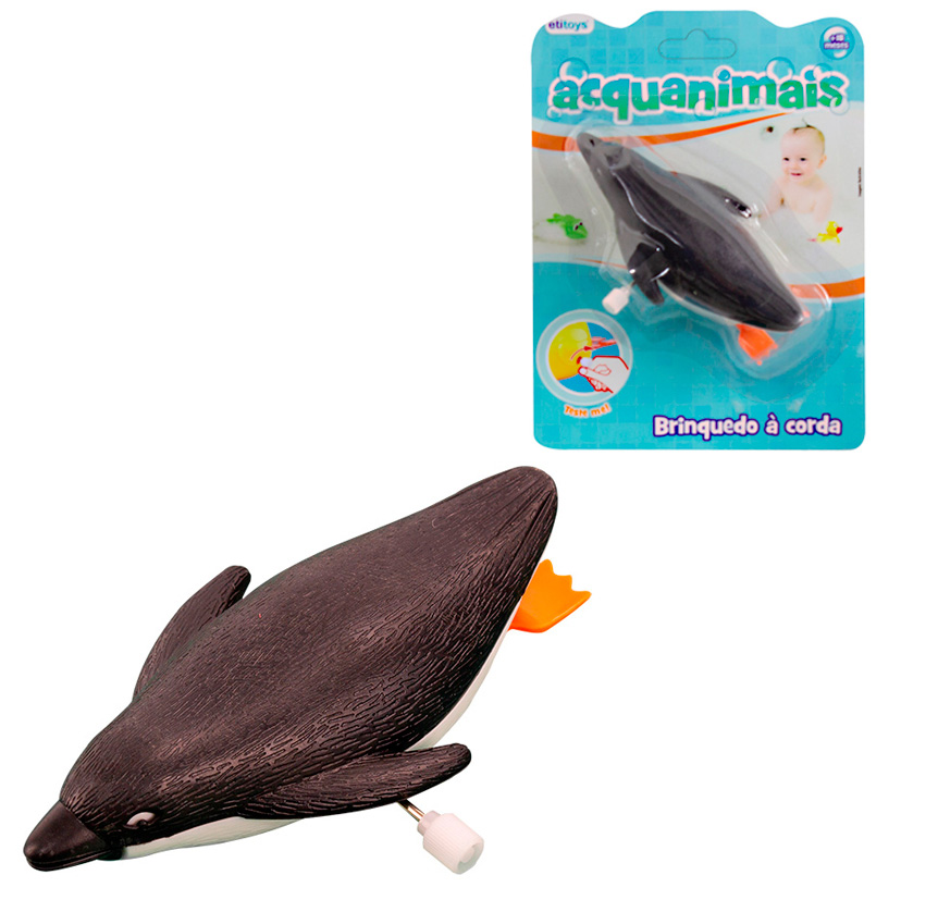 BRINQUEDO BANHO A CORDA PINGUIM