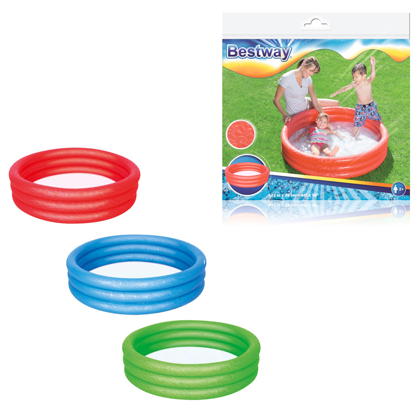PISCINA INFLAVEL 3 ANEIS 140 LITROS