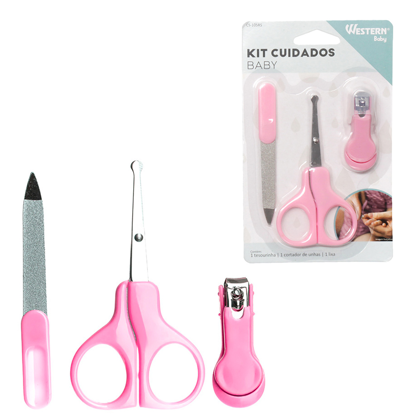 KIT CUIDADOS BABY 3 PECAS ROSA