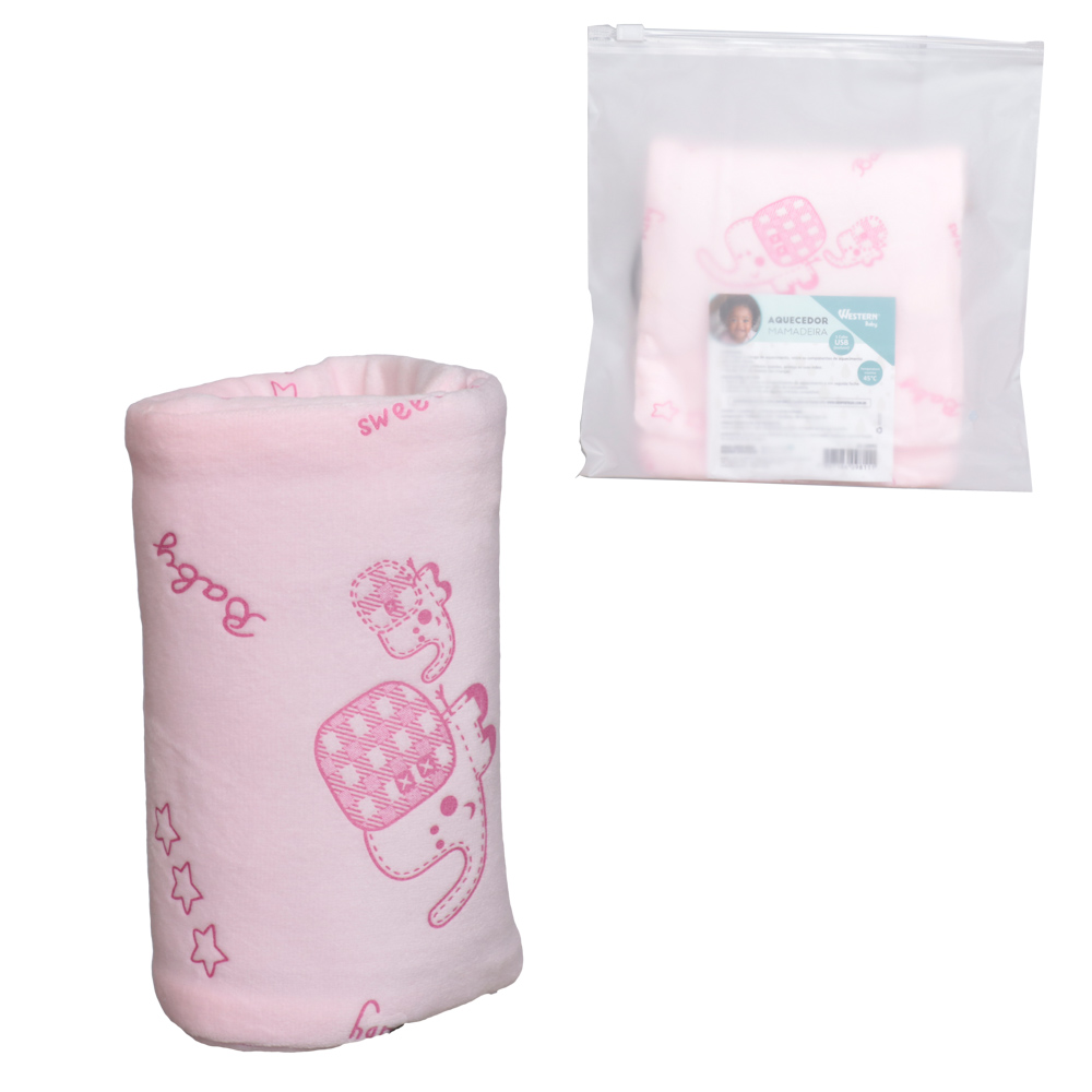 AQUECEDOR DE MAMADEIRA ROSA USB