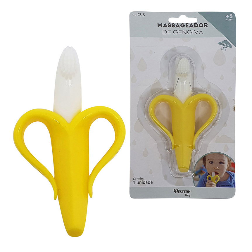 MASSAGEADOR DE GENGIVA BANANA