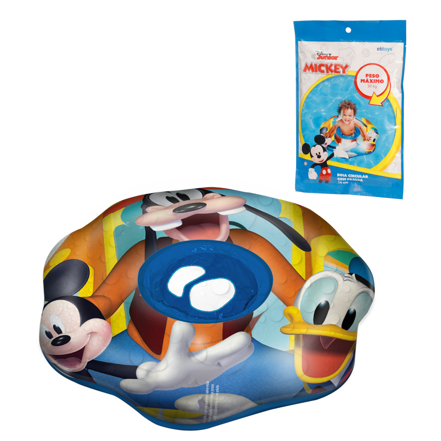 BOIA INFLAVEL CIRCULAR COM FRALDA MICKEY 56CM