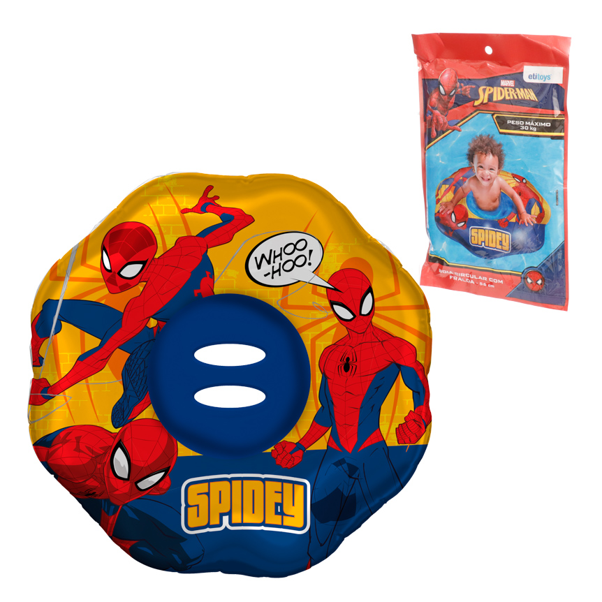 BOIA INFLAVEL CIRCULAR COM FRALDA SPIDERMAN 56CM