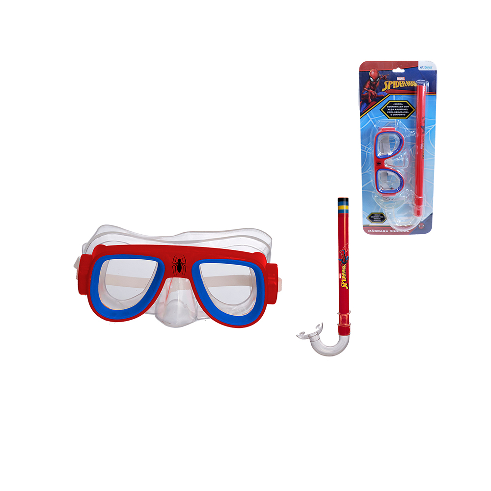 MASCARA E SNORKEL SPIDERMAN