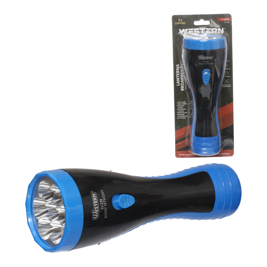 LANTERNA RECARREGAVEL 7 LEDS
