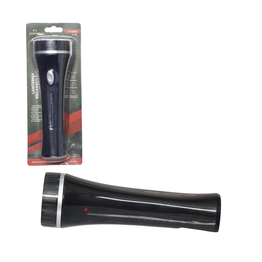 LANTERNA RECARREGAVEL 5 LEDS