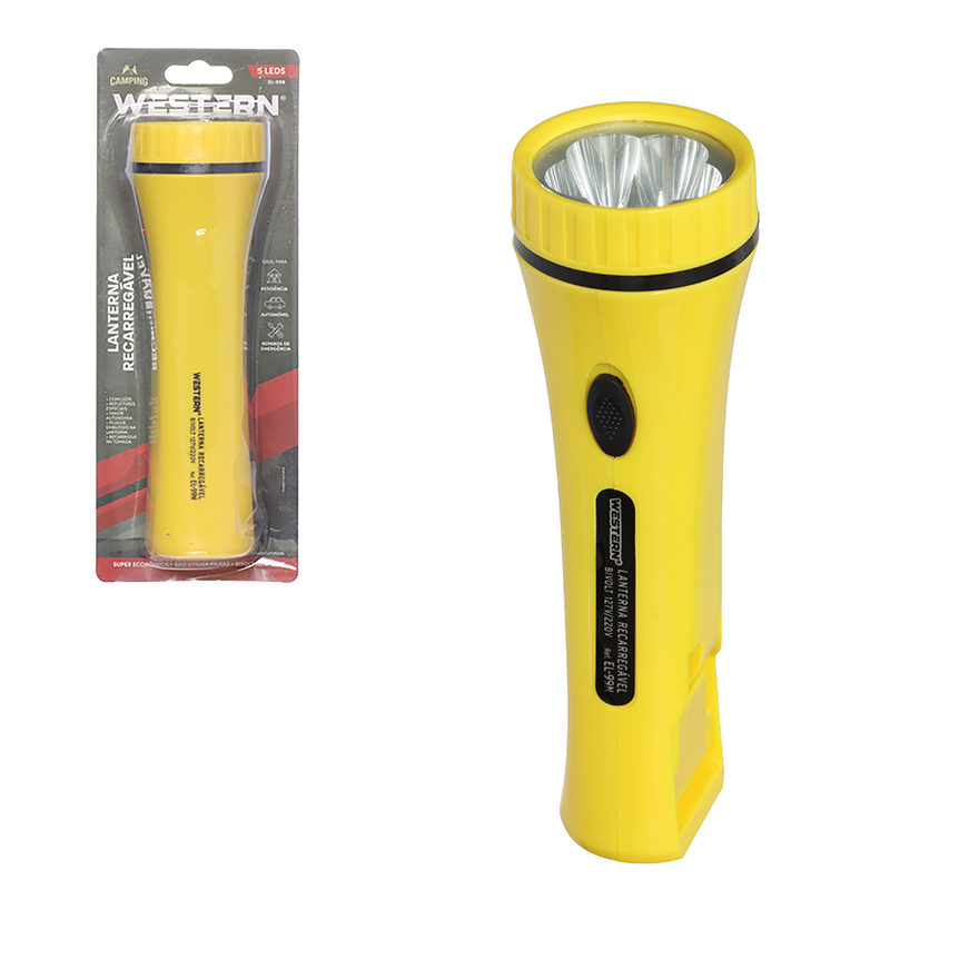 LANTERNA RECARREGAVEL COLOR 5 LEDS