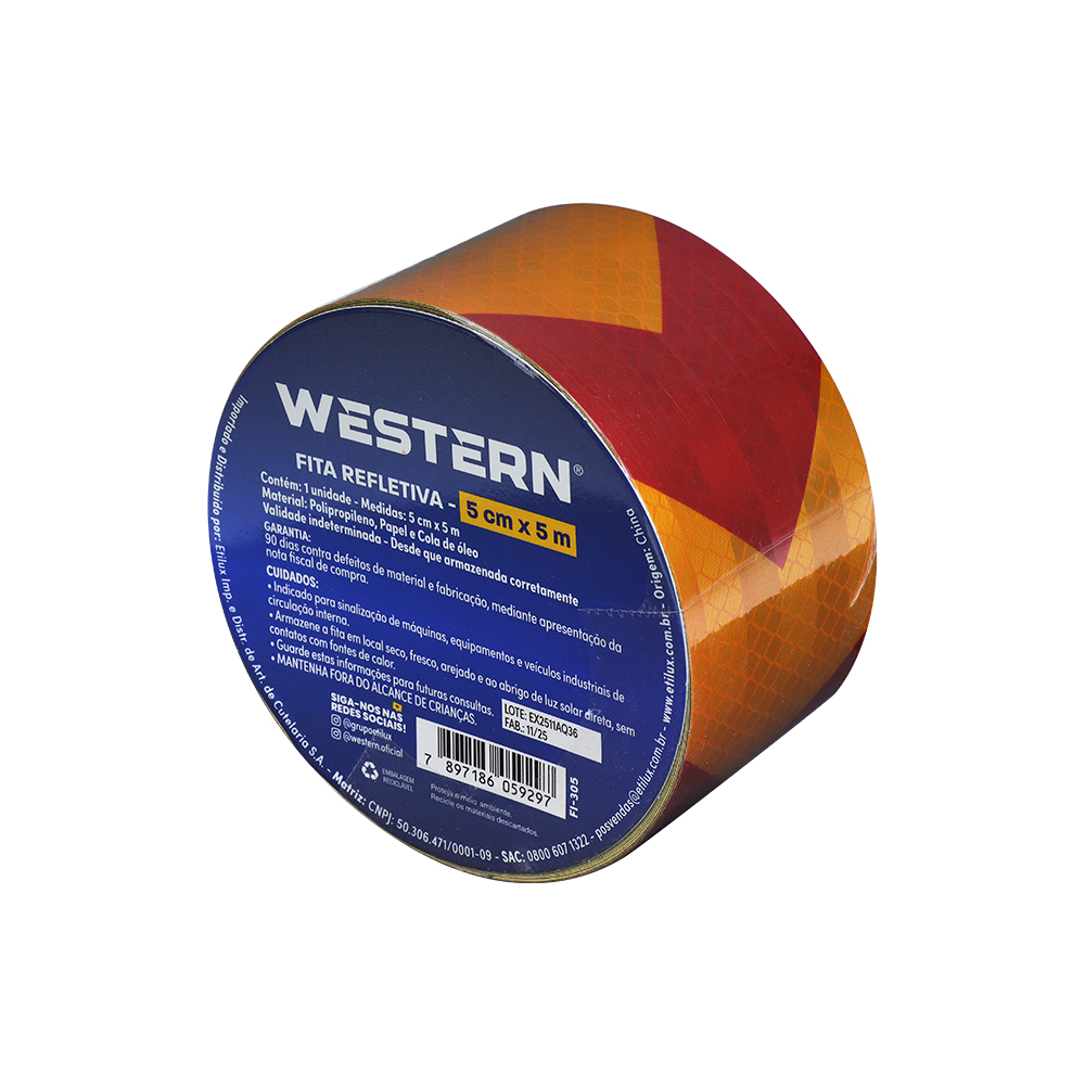 FITA REFLETIVA 0.05 X 5M
