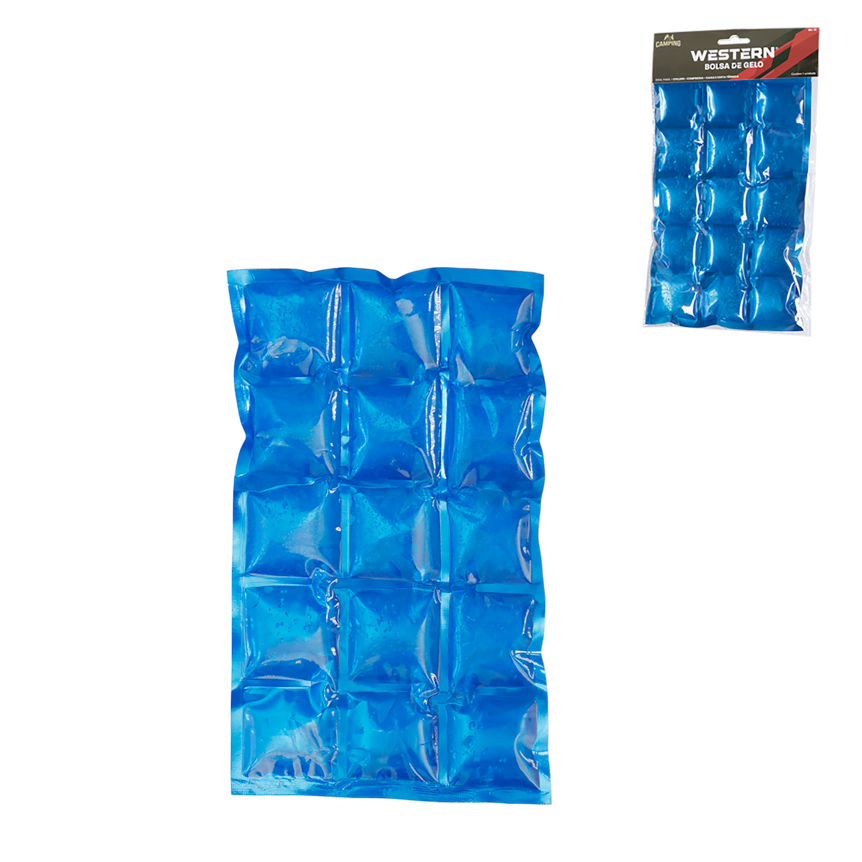 BOLSA DE GELO REUTILIZAVEL AZUL 140G 25CM