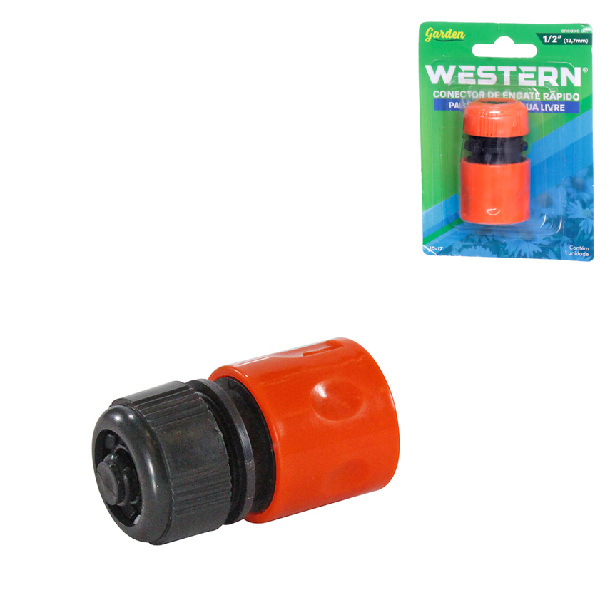 ENGATE RAPIDO PARA MANGUEIRA 1/2" PASSAGEM DE AGUA LIVRE