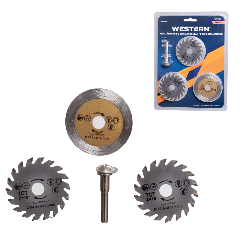 MINI LAMINA PARA SERRA CIRCULAR E DISCO DIAMANTADO