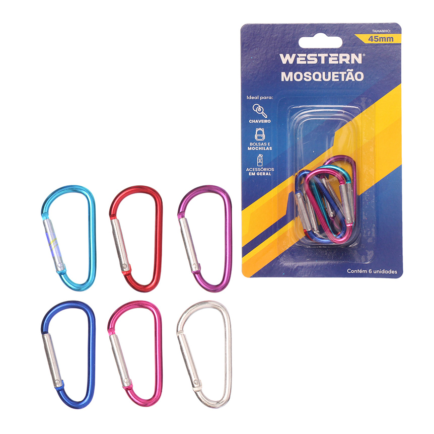 MOSQUETOES 45MM 6 PECAS