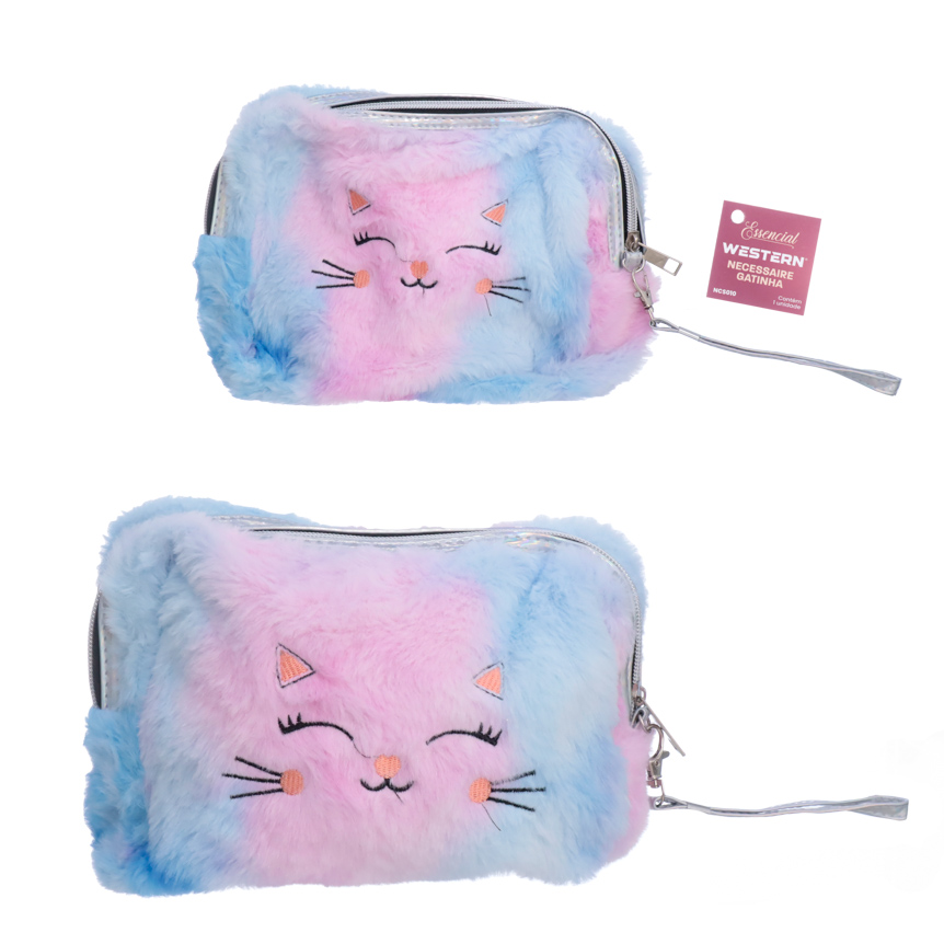 NECESSAIRE GATINHA COLECAO ESSENCIAL 23CM