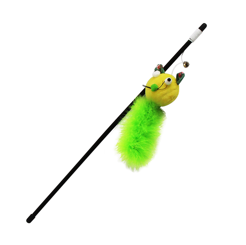 BRINQ GATO VARA C RATO 49CM