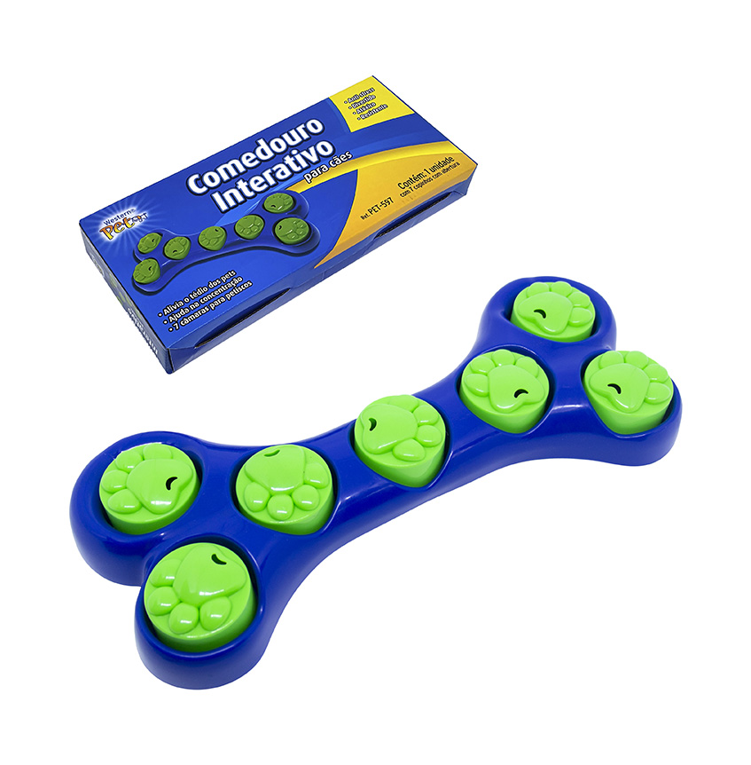COMEDOURO INTERATIVO DE PLASTICO 30CM