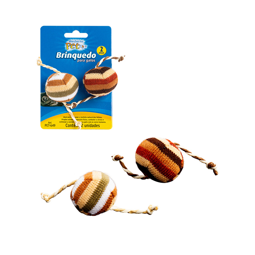 BRINQUEDO PARA GATO JOGO COM 2 PECAS 14CM