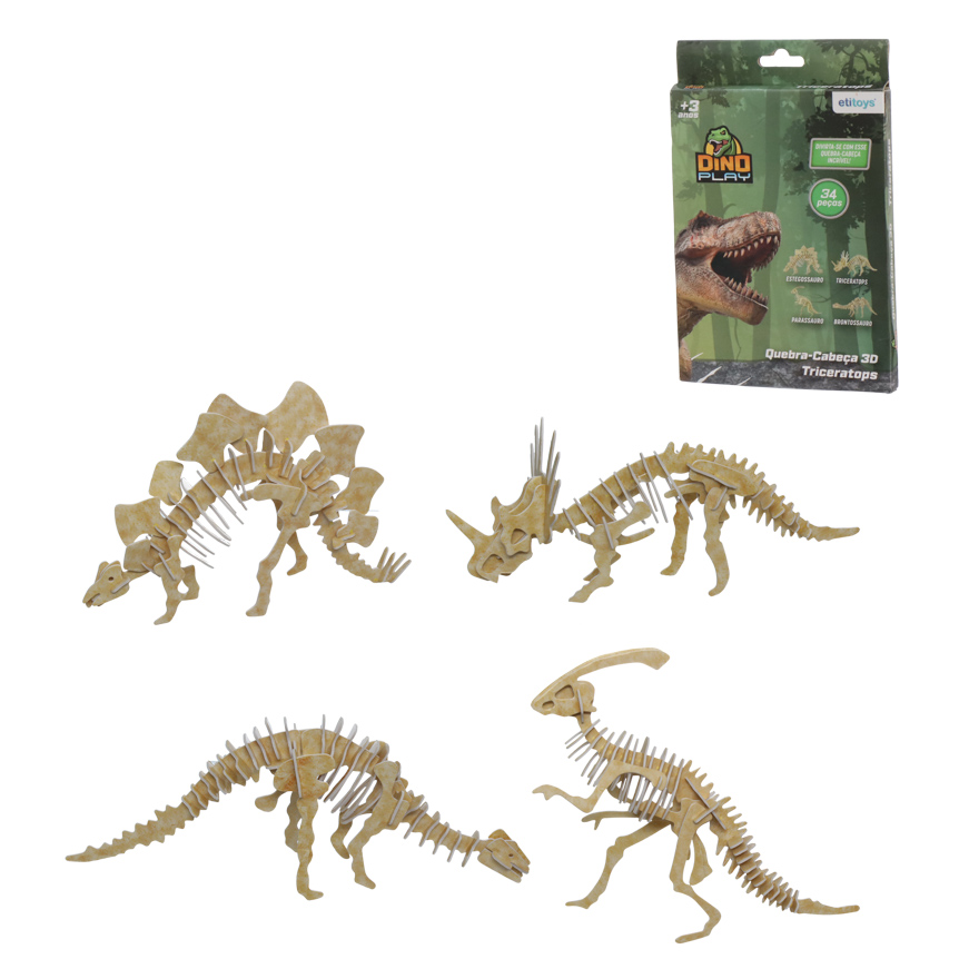 QUEBRA-CABECA ESQUELETO DE DINOSSAURO