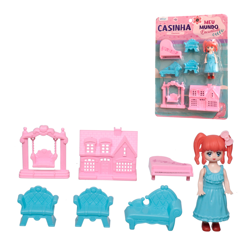 CASINHA CHARMOSA 7 PECAS - ETITOYS