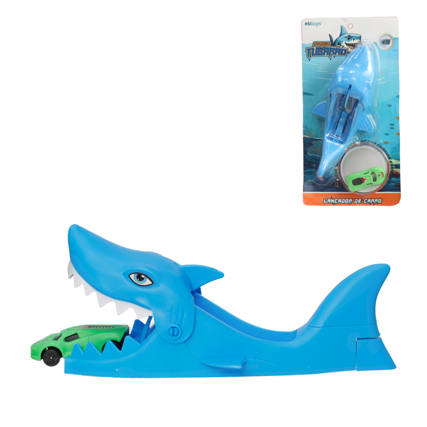 LANCADOR DE CARRO TUBARAO 2 PECAS - ETITOYS