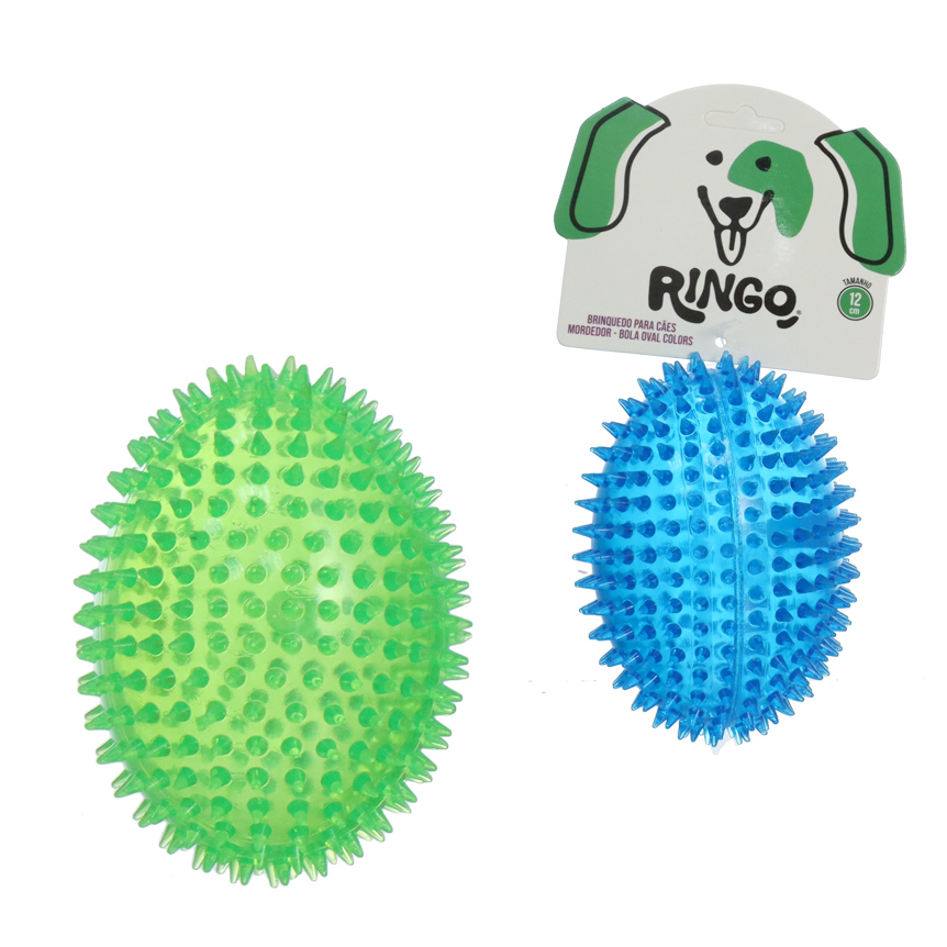 BRINQUEDO PARA CAES BOLA OVAL 12X8CM