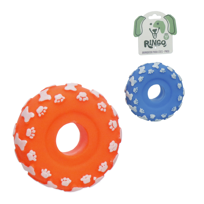 BRINQUEDO CAO PNEU 10,5CM