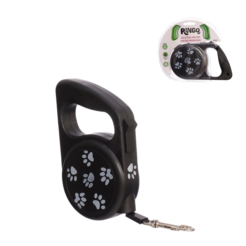 GUIA RETRATIL FITA DE 5M PARA PETS DE ATE 20KG