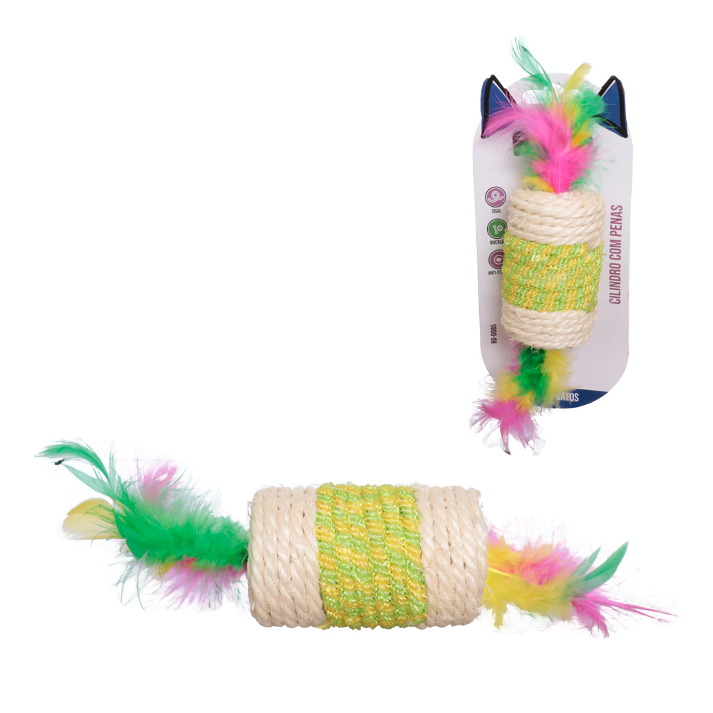 BRINQUEDO PARA GATOS CILINDRO SISAL 7CM