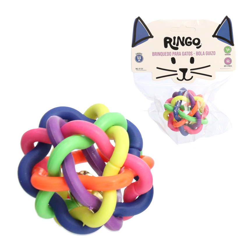 BRINQUEDO PARA GATOS BOLA GUIZO 5,5CM