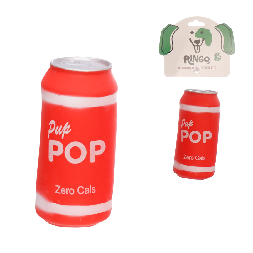 BRINQUEDO PARA CACHORRO REFRIGERANTE 12,5 CM - RINGO