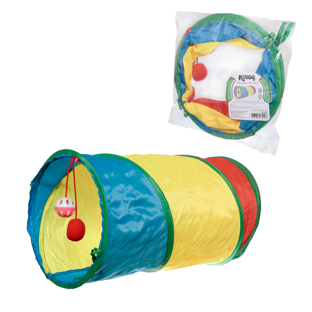 TUNEL LABIRINTO PARA CAES E GATOS 46CM