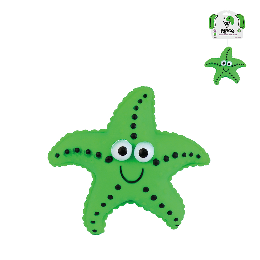 BRINQUEDO PARA CAO ESTRELA DO MAR 13CM