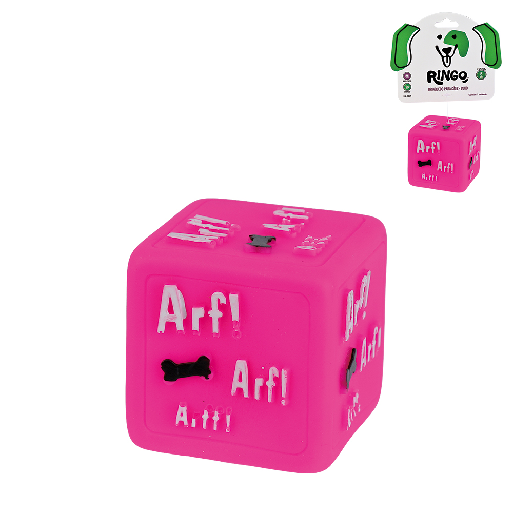 BRINQUEDO PARA CAO CUBO ARF 6CM