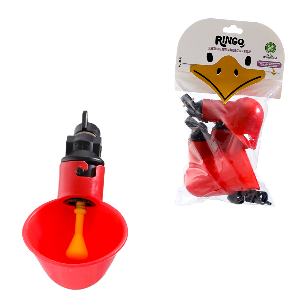 BEBEDOURO AUTOMATICO PARA AVES/GALINHA JOGO 4PECAS