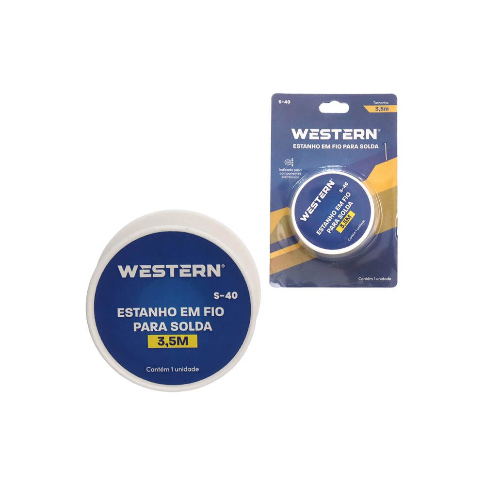 FIO PARA SOLDA CARRETEL DE ESTANHO 3,10 M