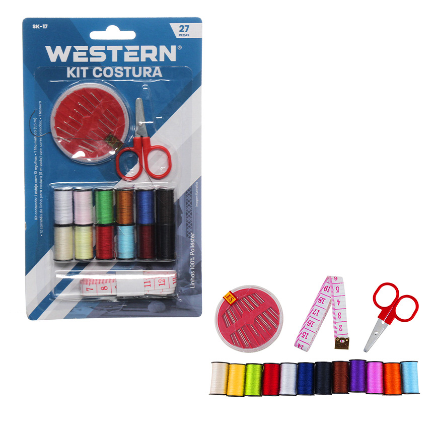 KIT DE COSTURA 27 PECAS - WESTERN