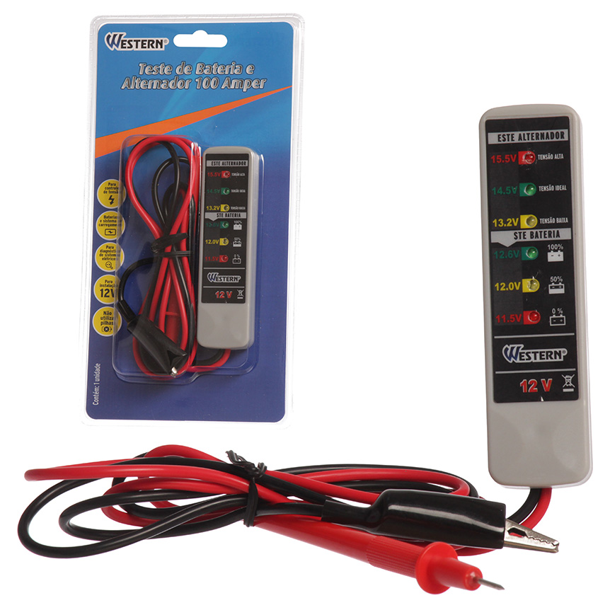 TESTE DE BATERIA E ALTERNADOR 12V